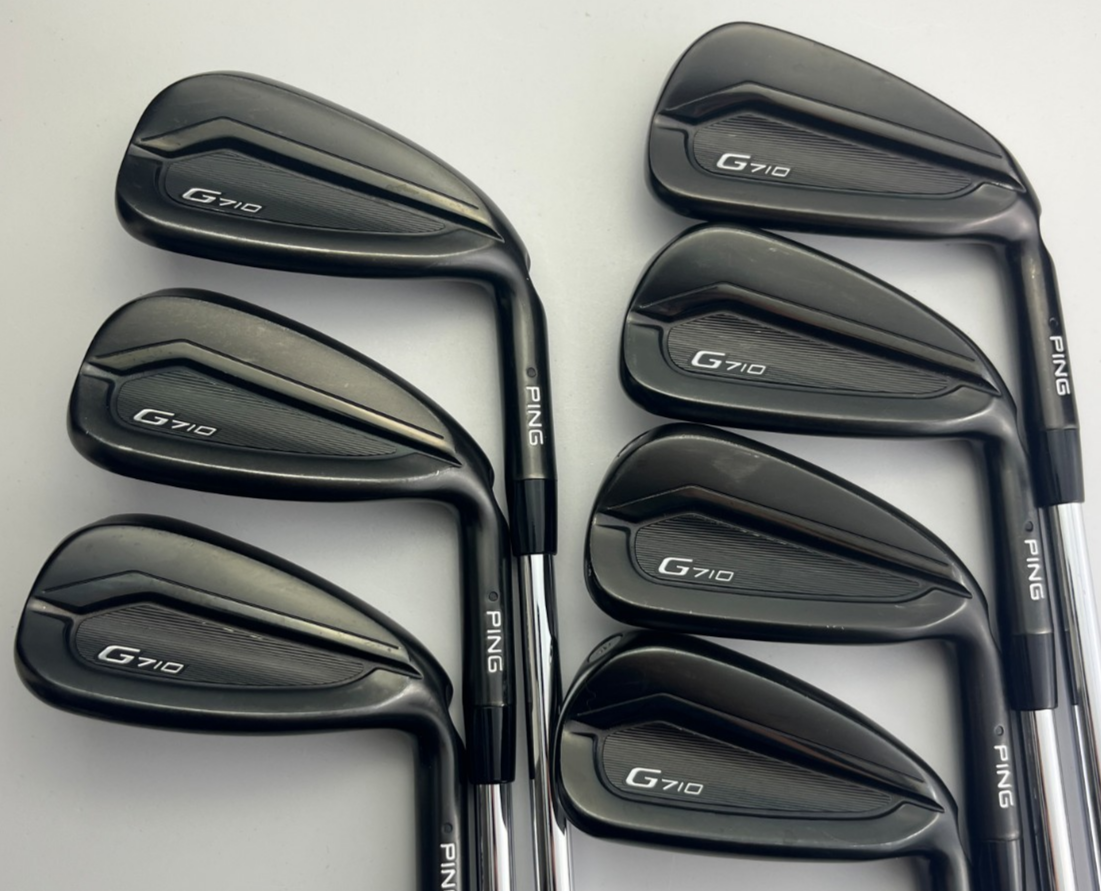 Ping G710 アプローチウェッジ U レフティ Ping G710 Black Dot Irons 4-PW - Ping AWT 2.0 Regular Flex +0.5