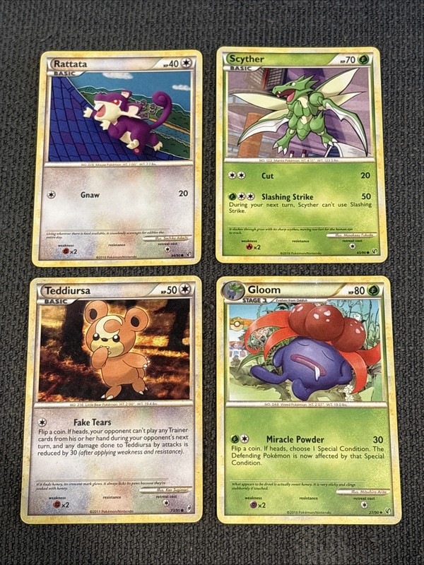 Pokémon Vintage TCG Undaunted 2010 Card Lot LP/MP/HP