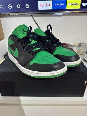 Nike Air Jordan 1 Low, Grün/Schwarz Lucky Green, Größe 45,5 US 11,5 neuwertig 