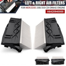Left & Right Air Filters A6420940000 for Mercedes-Benz 300/350 CDI OM642 Engine
