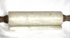 Vintage White Marble Rolling Pin Rustic Rare Wood Handles Baking Kitchen Tool — photo 3