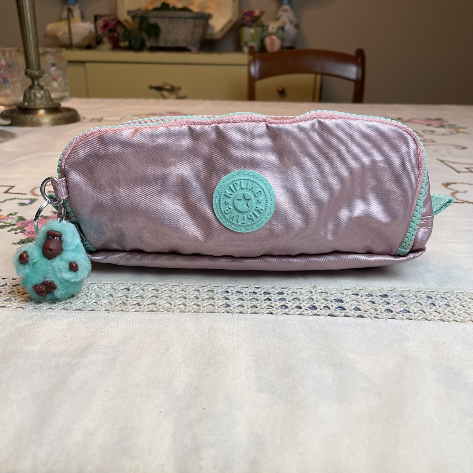 Case Pink With Green Trim