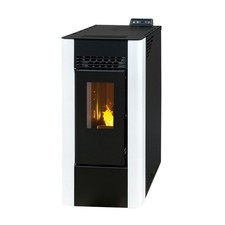 Pelletofen Kanalisierbar 10 KW Pelletheizung Kanalisier Pelletkamin Pellet A+