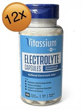 Vitassium SaltStick Electrolyte Capsules 100 Count 12 Bottles Sealed Exp 11/26