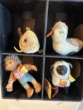 Steiff 4 Pieces, 3 Buttons, 2 Ribbons, 1 Chest Tag