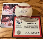 MARK PRIOR Autographed Signed RAWLINGS OML Baseball SCHWARTZ COA/HOLO