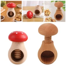 Manual Nutcracker Compact Wood Nut Cracker for Hazelnuts Almonds Pine Nuts