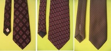 3 Vintage Neckties Ties Oscar de la Renta, Miracle Expressions, 333 or BBB 