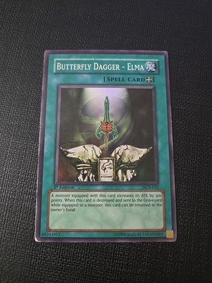Yugioh Butterfly Dagger - Elma DCR-032 Super Rare 1st Ed MP-HP