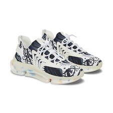 Custom Gothic Raven Sneaker Dark Blue Graphic Shoes Translucent Bubble Sole Mens