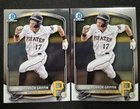 2025 Topps Bowman Chrome Konnor Griffin (Prospect) Pirates BCP-86 - 2 Card Lot