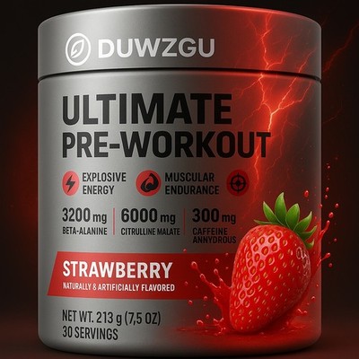 DUWZGU ultimate pre-workout explosive energy muscular endurance 30 Servings