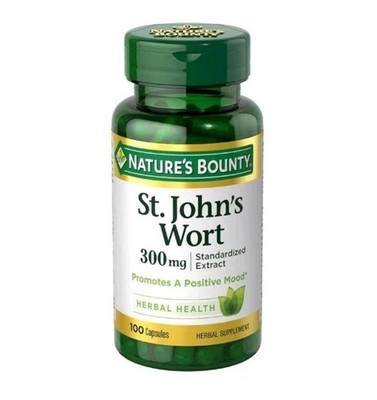 Natures Bounty St. Johns Wort Herbal Supplement 300mg 100 Count 