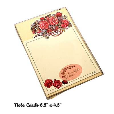 Vintage Note Cards Floral Box of 8 with 10 envelopes Imported from Sweded