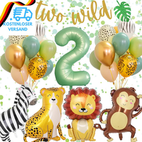 2 Geburtstag Deko Junge MäDchen, Dschungel Geburtstagsdeko 2 Jahr Junge, 2 Jahr