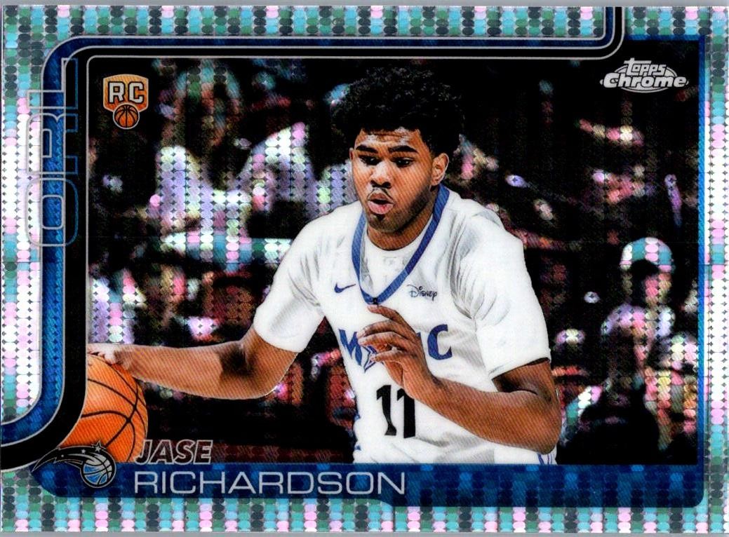 2025-26 Topps Chrome Jase Richardson #275 Pulsar Refractor Orlando Magic