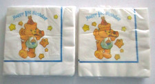 Vintage American Greetings Party Napkins Care Bears Sunshine Sealed Pack of 16