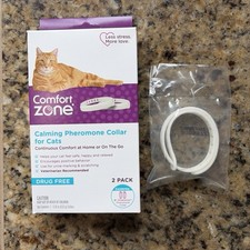 Comfort Zone Calming Breakaway Pheromone Collar for Cats 1 Count Drug Free NEW