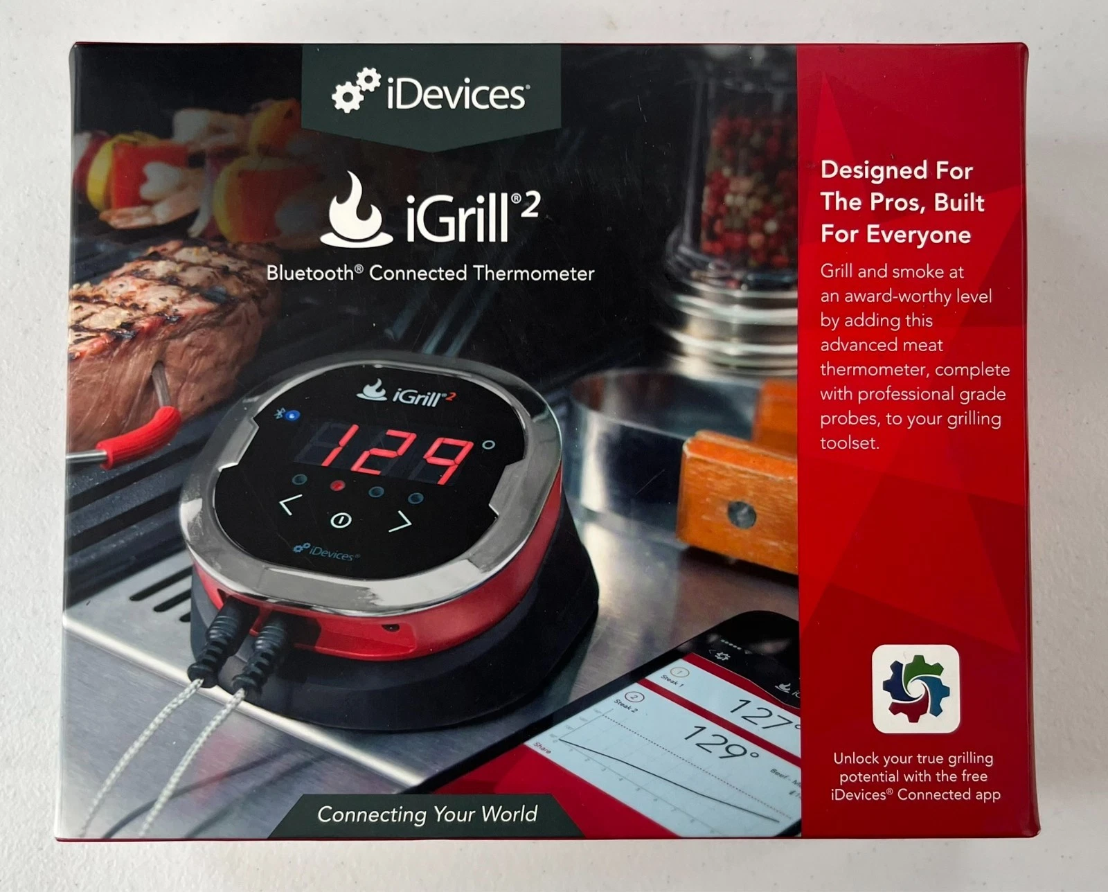 iDevices iGrill 2 Bluetooth Connected Digital Thermometer NEW in Box