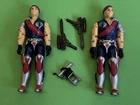 1985 Vintage Hasbro Gi Joe Cobra Crimson Commanders Tomax & Xamot Complete Set