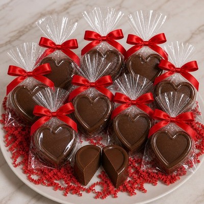 10 LARGE HEART-SHAPED CHOCOLATE