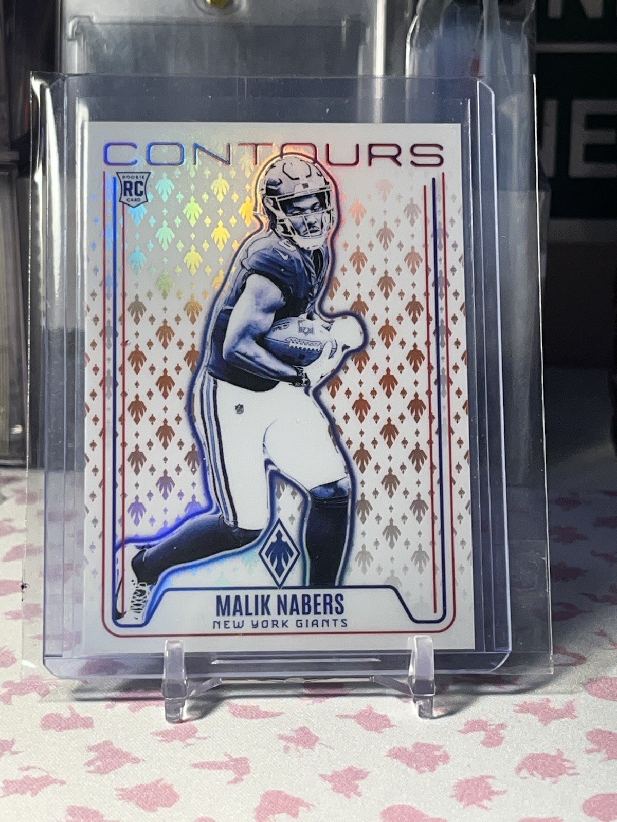 Malik Nabers (RC) Contours Orange 🔥 2024 Phoenix Football 🏈 New York Giants