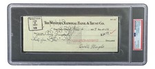 Orville Wright Signed Slabbed Bank Check PSA/DNA 85200384
