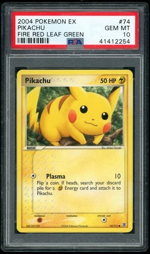 2004 POKEMON EX PIKACHU FIRE RED & LEAF GREEN #74 PSA 10 *POP 121*