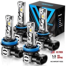 Bulbs Combo, H 11 9005 Fog Lights Bulb, 64,000LM 800 9005 H11 Cool White