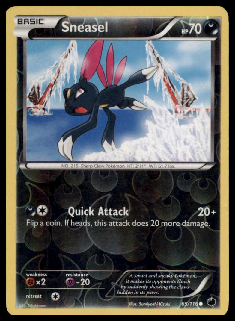 Pokemon - Sneasel Plasma Freeze #65/116 - Reverse Holo LP