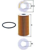 ÖLfilter Mahle OX 441D FüR Nissan Opel Renault