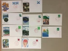 Ten Japan fdc Each two fdc same st,diff pictures(1)