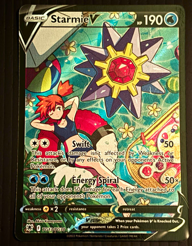 Starmie V TG13/TG30 Astral Radiance  Pokemon Trainer Gallery Full Art Holo TCG
