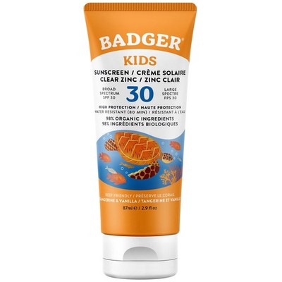 Badger Sunscreen Cream Kids Clear Zink   87 ml