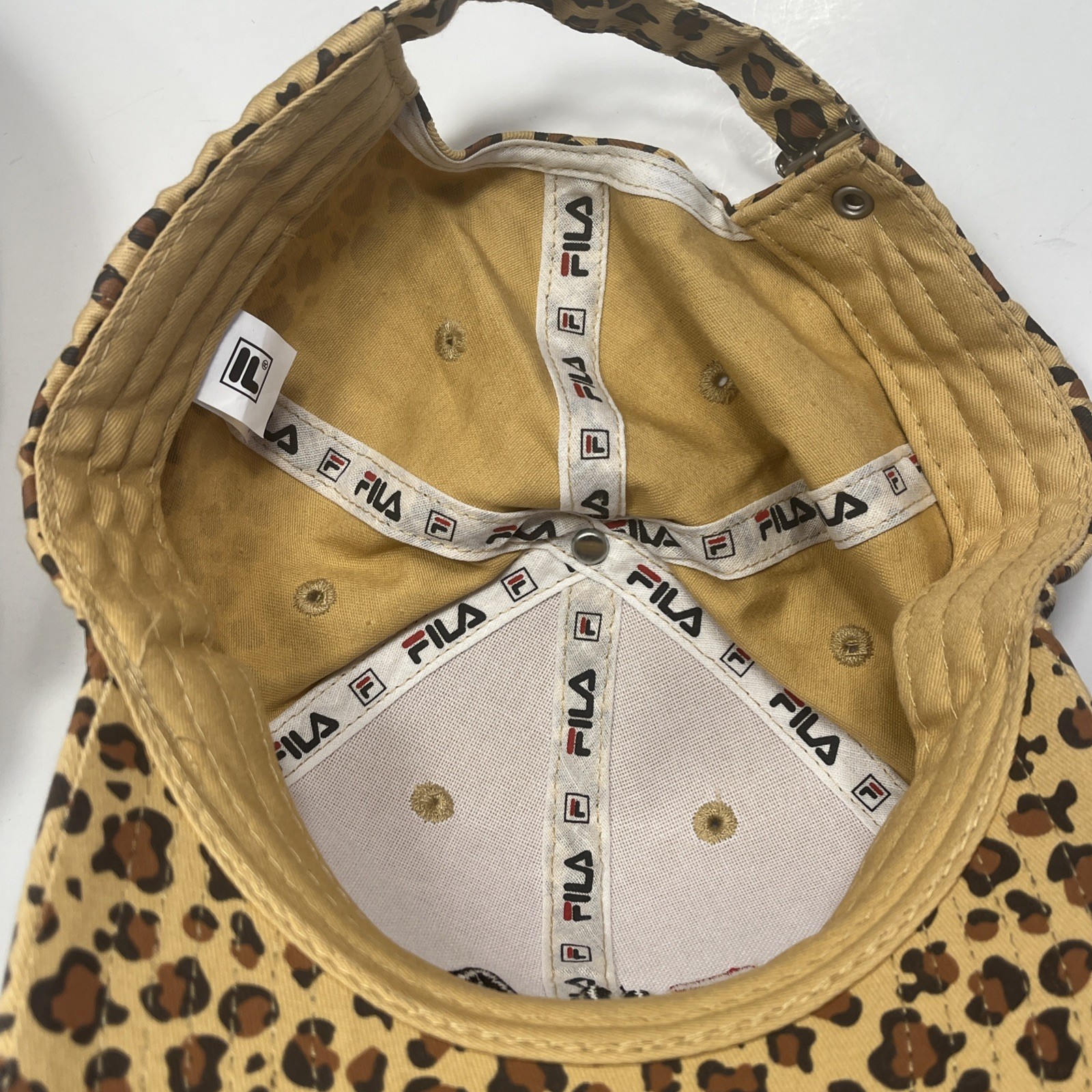 Fila Baseball Hat Cap Structured Strapback Leopar… - image 4