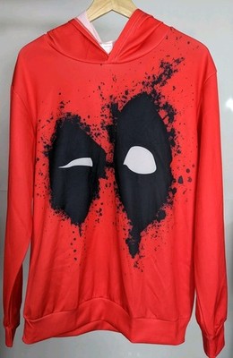 Deadpool Marvel Hero Kinder Hoodie Medium Langarm Rot