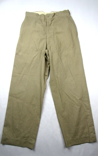 Vtg 1960s Vietnam War US Army Military Khaki Chino Uniform Pants 29 x 28 60s