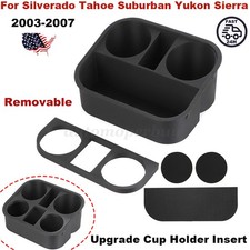 4 Cup Holder Insert Upgrade For Chevy 2003-2007 Silverado Tahoe Suburban Sierra