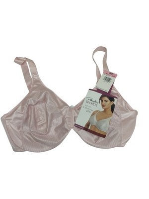 Vintage Playtex Secrets Pink Underwire Bra Size 38D
