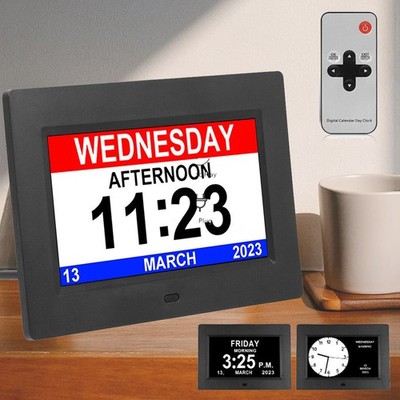 LCD Wecker Digital Alarmwecker Uhr Kalender Beleuchtet Schlummerfunktion Alarm