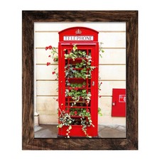 8x10 Rustic Brown Picture Frame Wall Tabletop