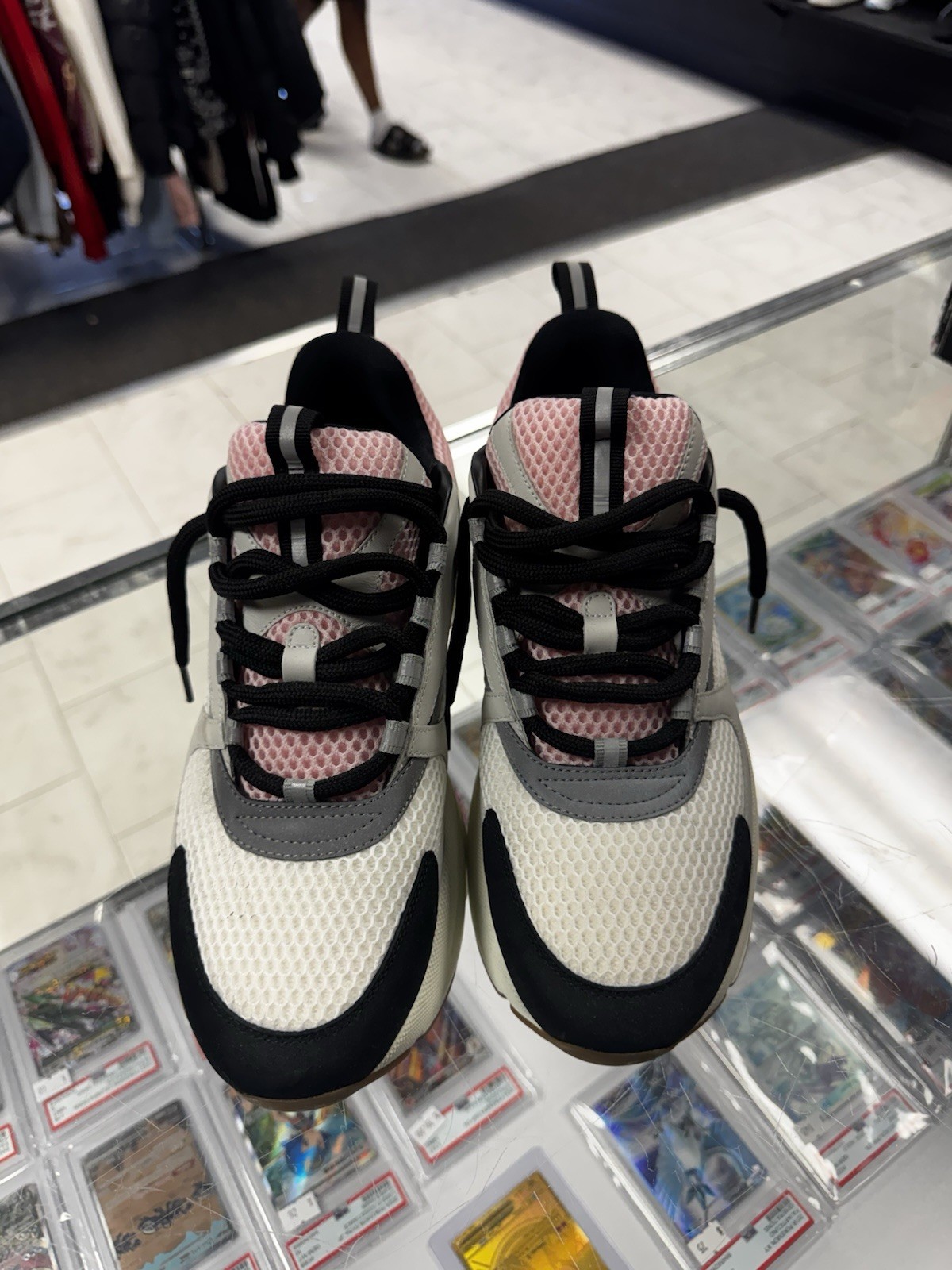 Dior B22 Pale Pink Grey Sneakers Size 11 *Discontinued* Lightly Preowned
