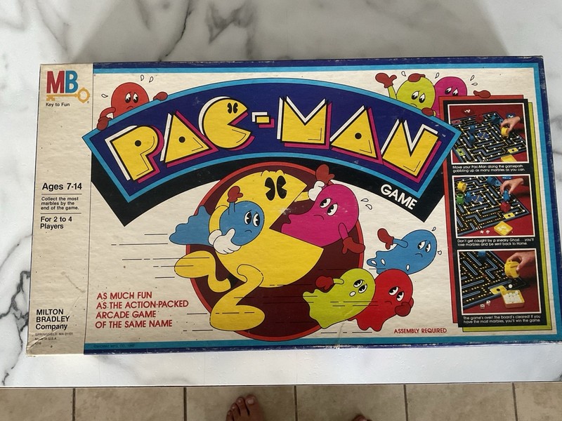 vintage pac man board game,1980. No Dice/lable Sheet