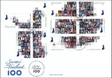 Finland 100 Years Independent Face of Finland Mint FDC Cover 2017