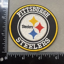 PITTSBURGH STEELERS IRON ON EMBROIDERED PATCH