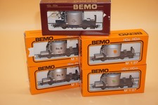Bemo Spur H0e-H0m Güterwagen Zementtransportwagen und mehr Gesamt 5 Stück