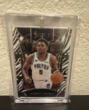 2023-24 Panini Select - Mezzanine Level Anthony Edwards #364 Zebra Prizm