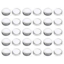 Transparent Glass Cabochons 200Pack 8mm Round Glass Dome Tiles Clear
