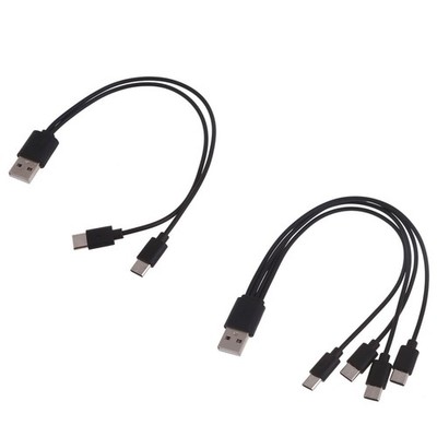 Universal 2/4 in 1 Multiple Port USB Fast Charger Cord with Type C Connector