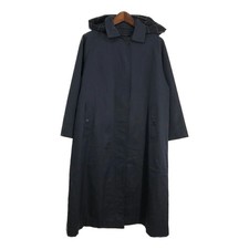80s England Made BURBERRY PRORSUM Soutien Collar Coat Navy Wom